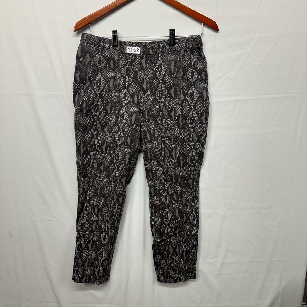 Isaac Mizrahi Live! Snakeskin Print Stretch Pants Women’s Size 10 - Picture 1 of 6